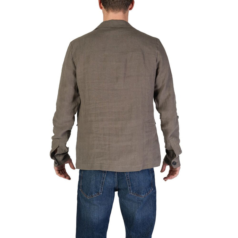 In My Hood Green Linen Blazer - HS24MJK10
