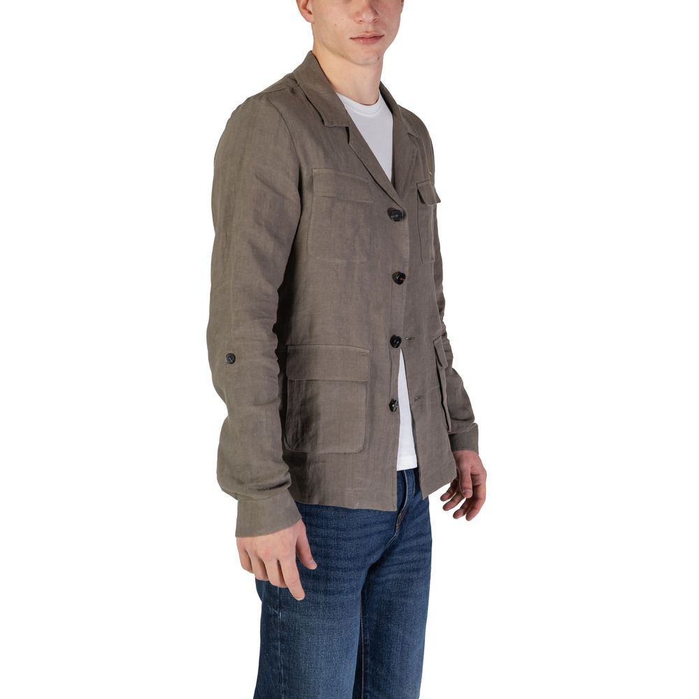 In My Hood Green Linen Blazer - HS24MJK10
