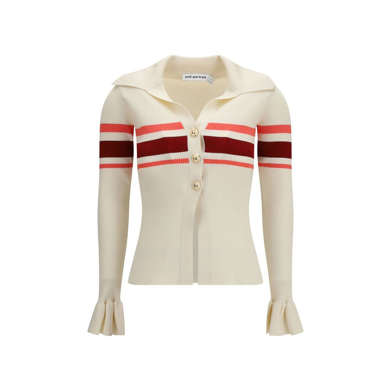 Self-Portrait Beige Viscose Blouse - SS26 Collection