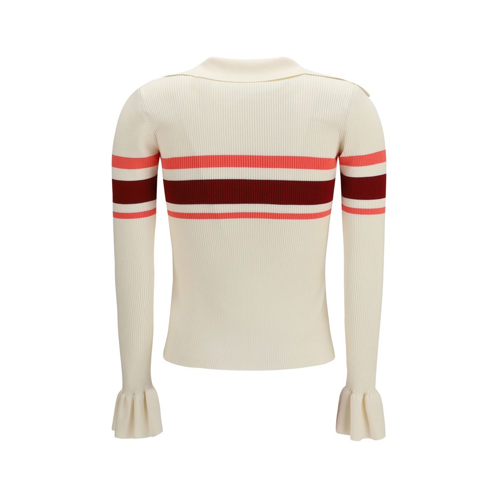 Self-Portrait Beige Viscose Blouse - SS26 Collection