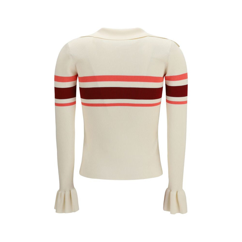 Self-Portrait Beige Viscose Blouse - SS26 Collection