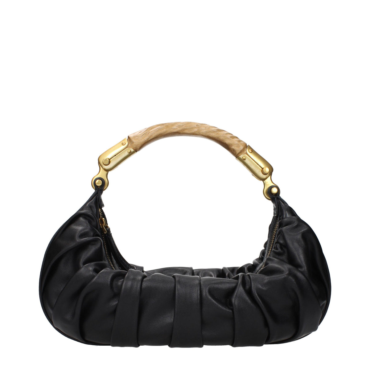 Balmain Black Leather Handbag - Stylish & Elegant Design