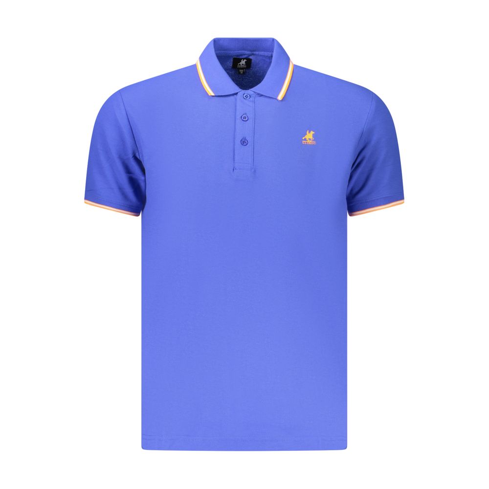U.S. Grand Blue Cotton Men's Polo Shirt