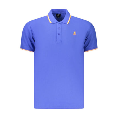 U.S. Grand Blue Cotton Men's Polo Shirt