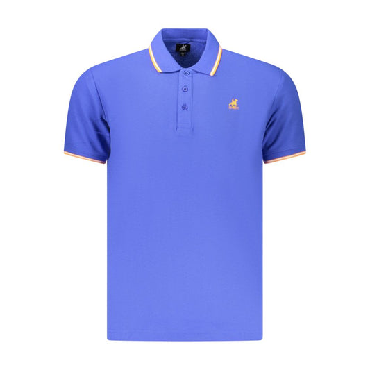 U.S. Grand Blau Katoenen Herenpolo