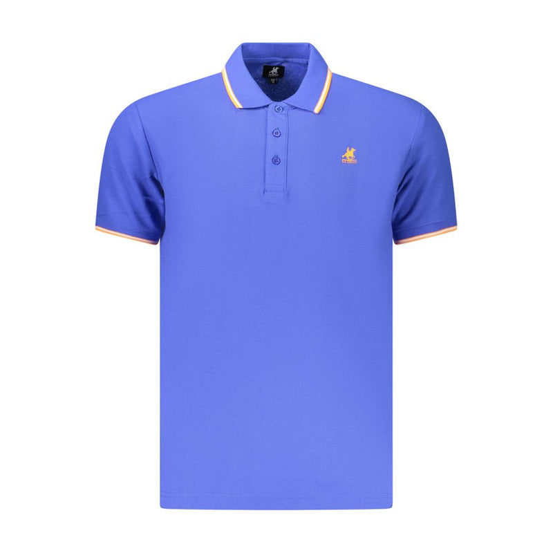 U.S. Grand Blue Cotton Men's Polo Shirt