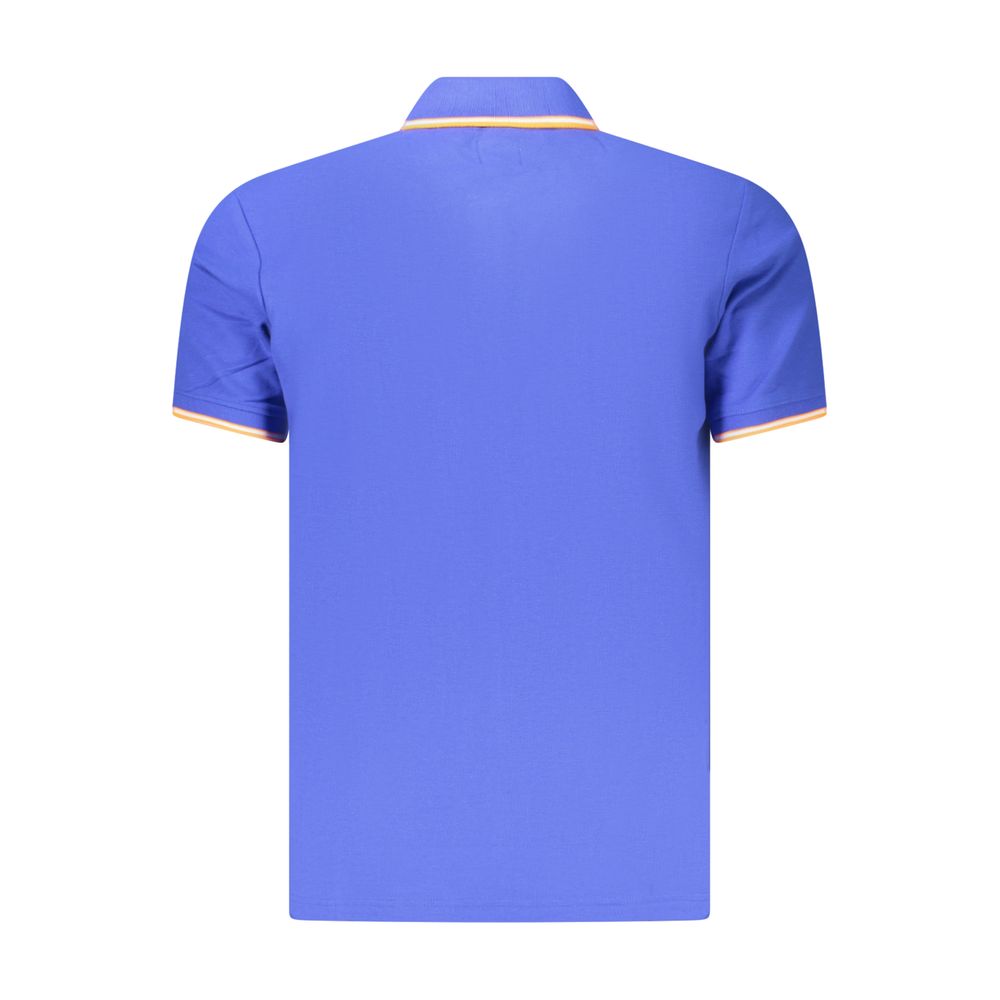 U.S. Grand Blue Cotton Men's Polo Shirt