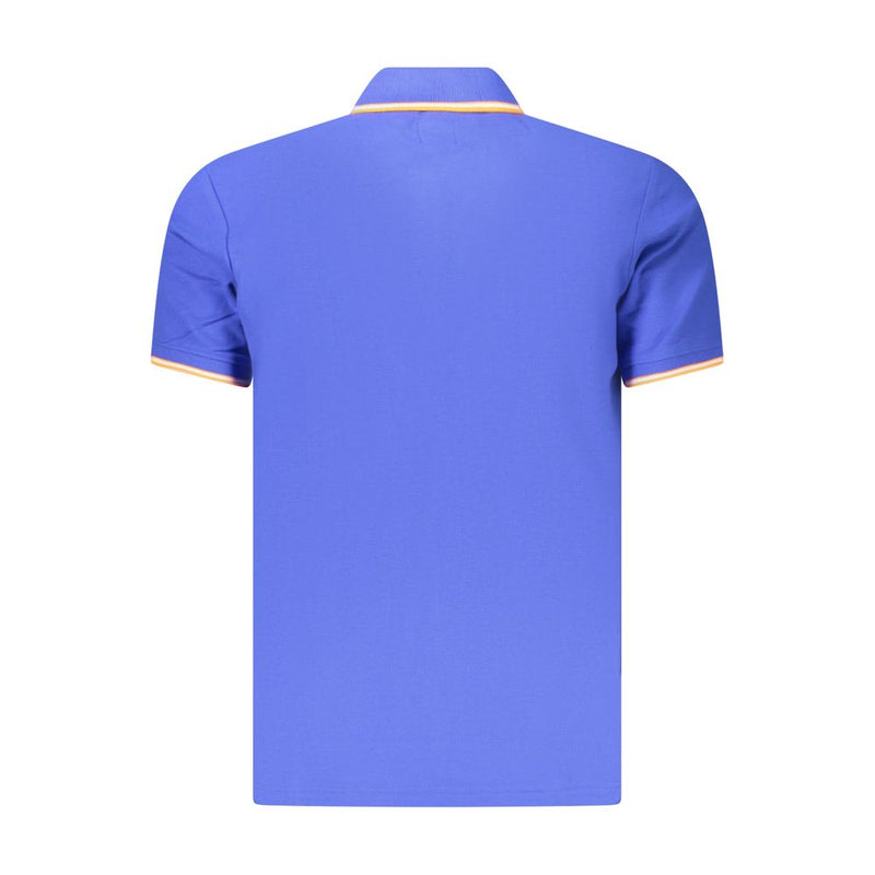 U.S. Grand Blue Cotton Men's Polo Shirt