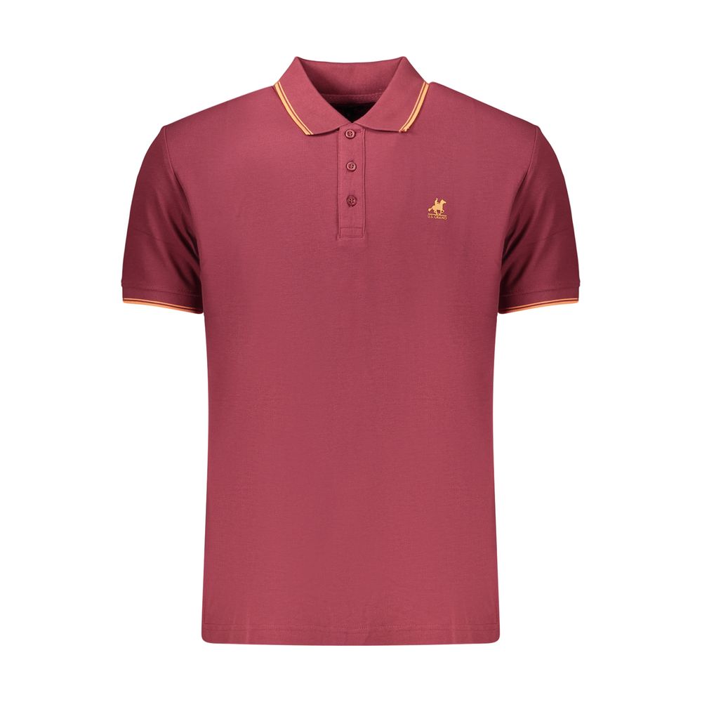 U.S. Grand Rosso Cotton Men's Polo - Stylish & Comfortable