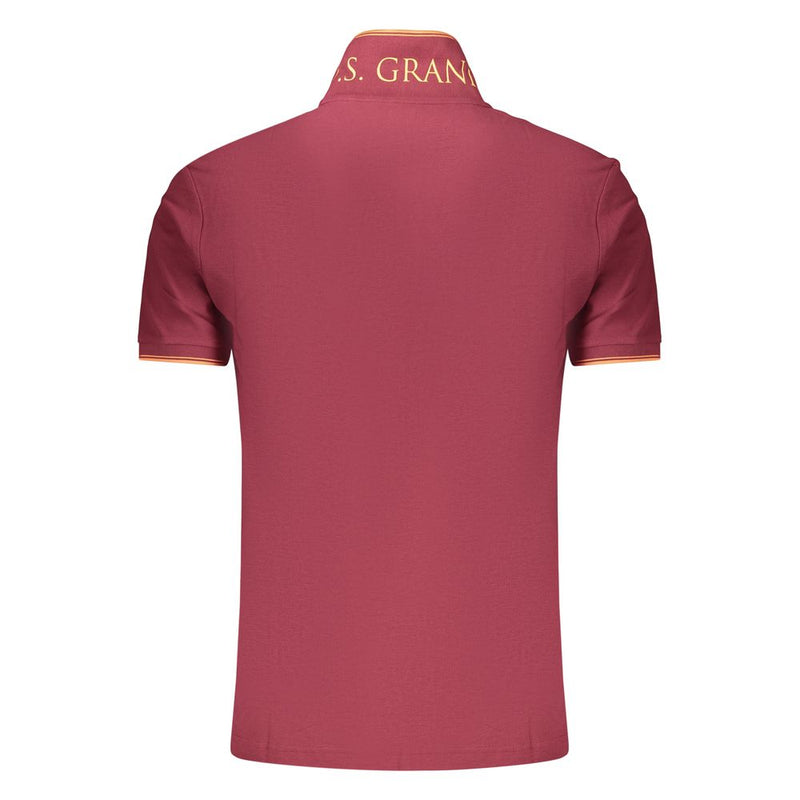 U.S. Grand Rosso Cotton Men's Polo - Stylish & Comfortable