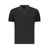 U.S. Grand Black Cotton Men's Polo Shirt - Classic Style