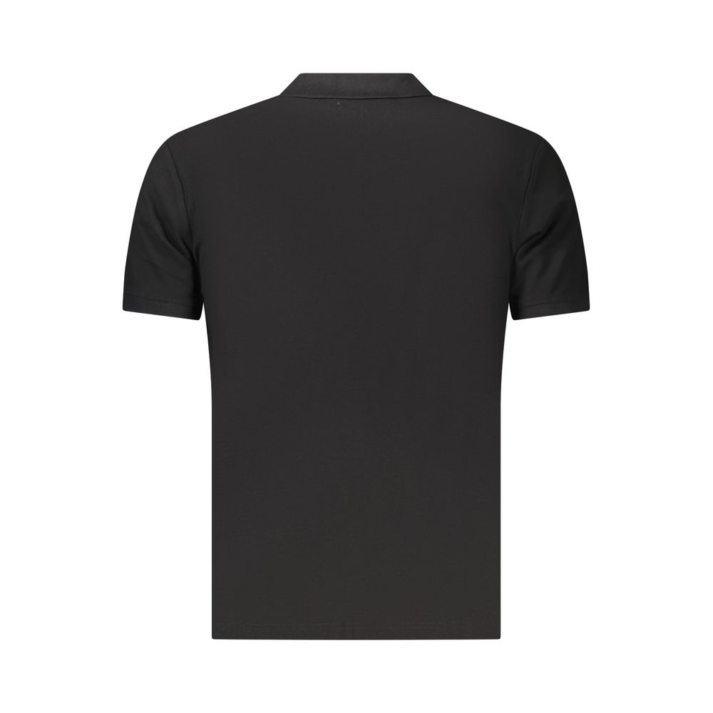 U.S. Grand Black Cotton Men's Polo Shirt - Classic Style