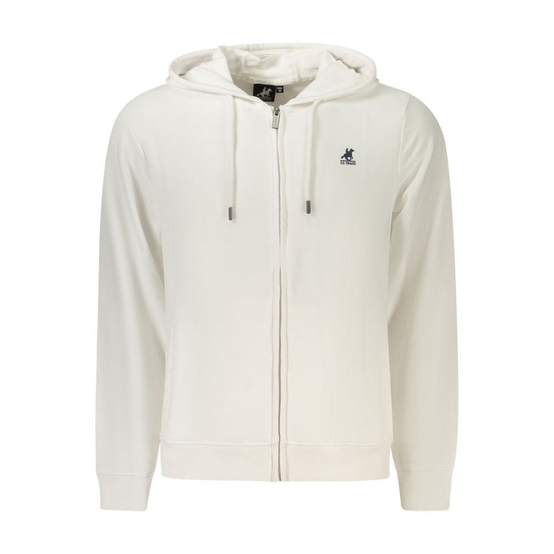 U.S. Grand White Cotton Men's Sweatshirt - Trendy & Comfortable
