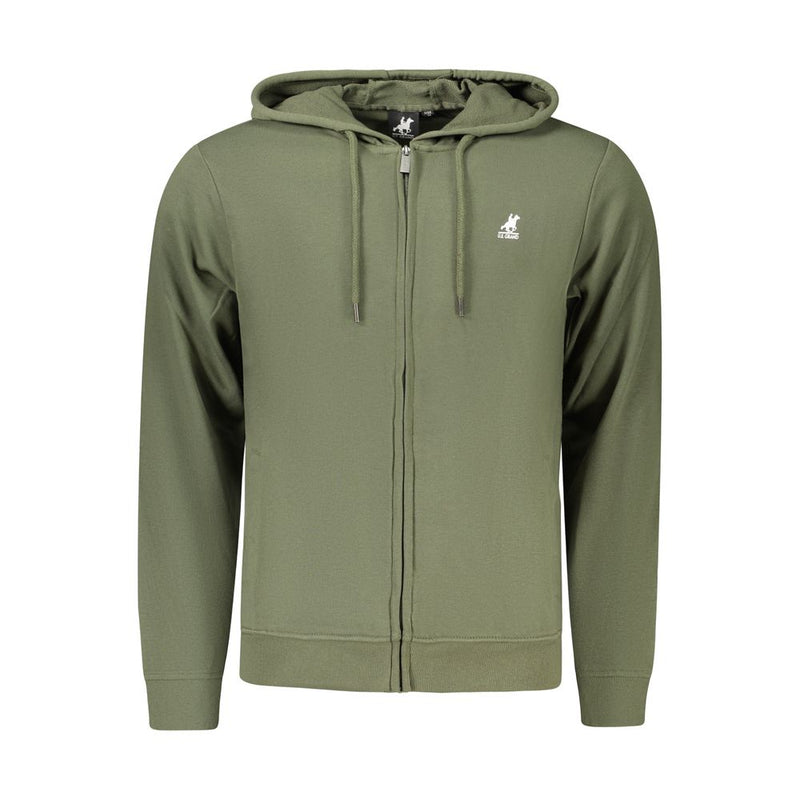 U.S. Grand Green Cotton Men's Hoodie - Stylish & Comfortable
