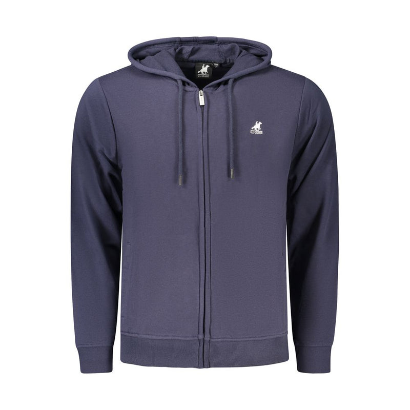 U.S. Grand Blue Cotton Mens Hoodie - Stylish & Comfortable