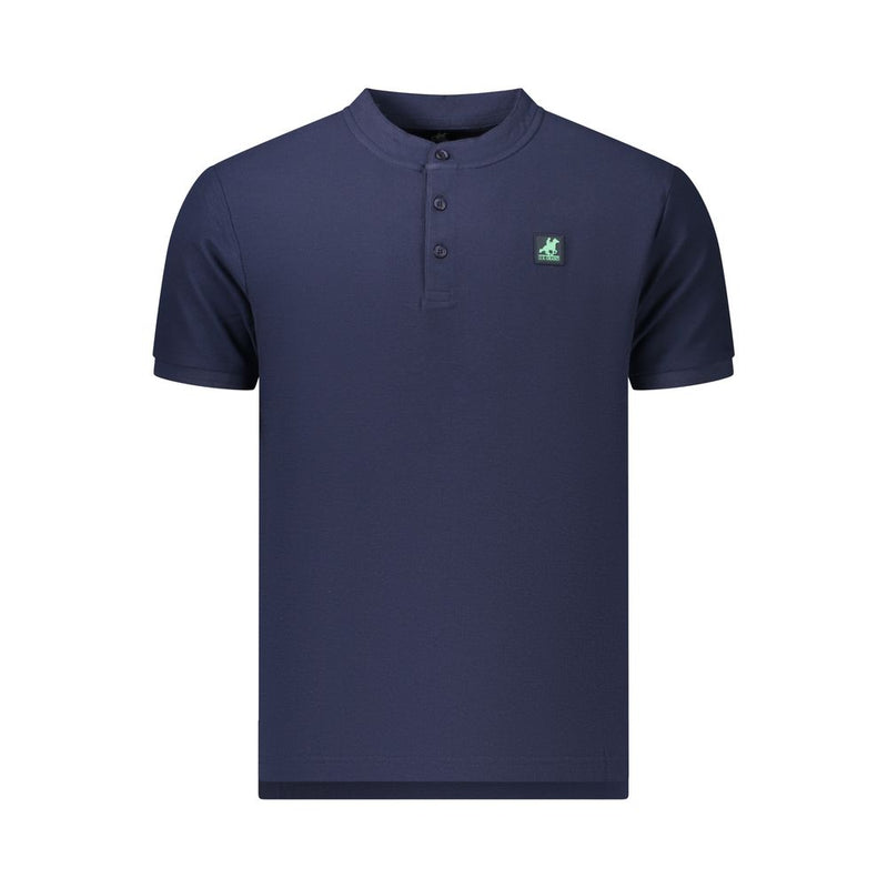 U.S. Grand Blue Cotton Men's Polo - Stylish & Comfortable