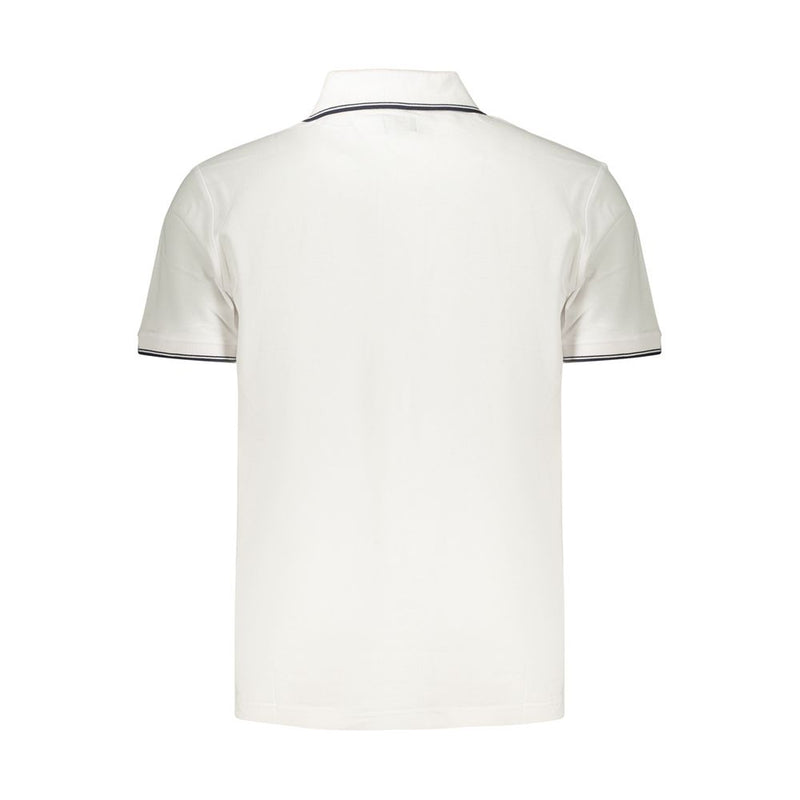 U.S. Grand White Cotton Men's Polo Shirt