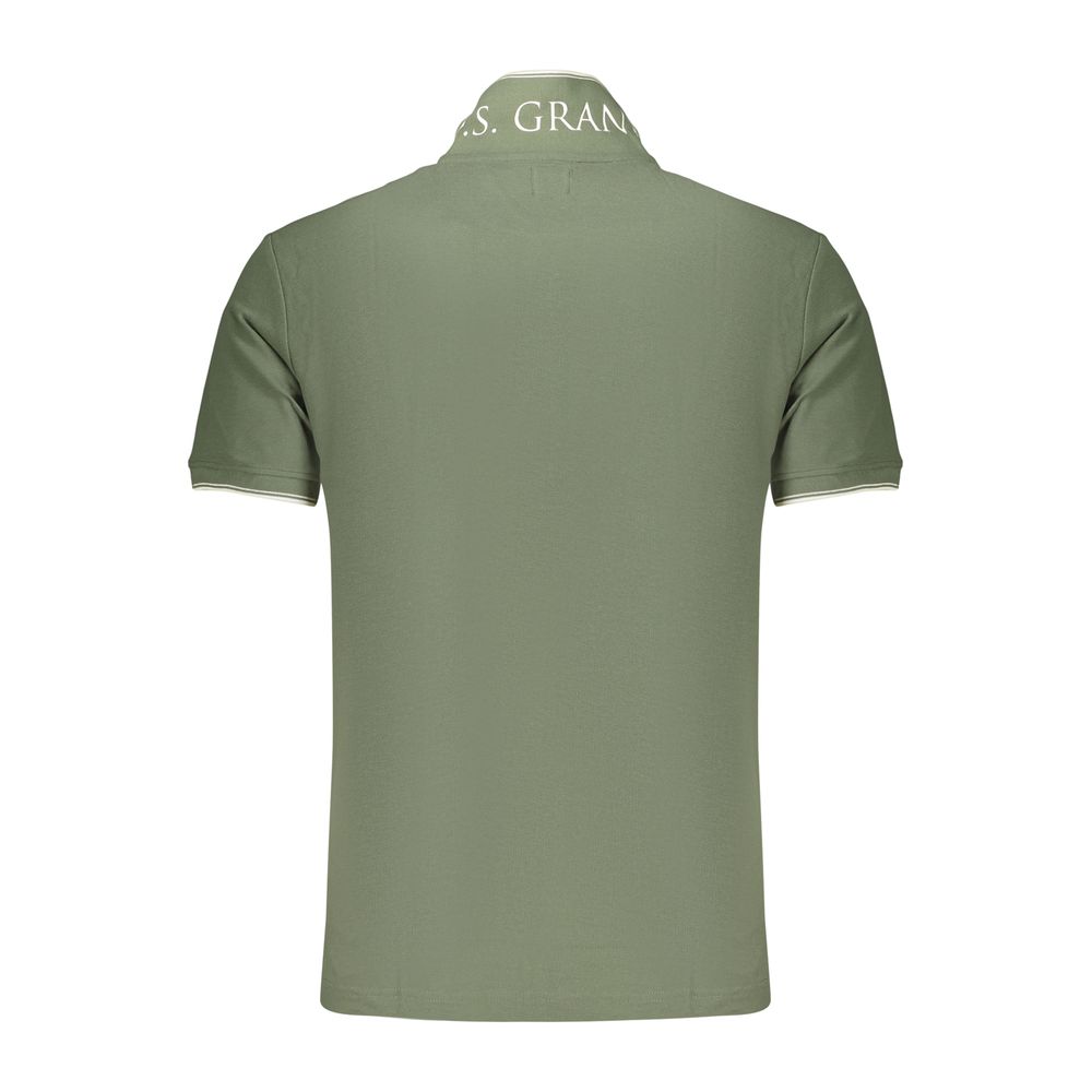 U.S. Grand Green Cotton Men's Polo - Stylish & Comfortable