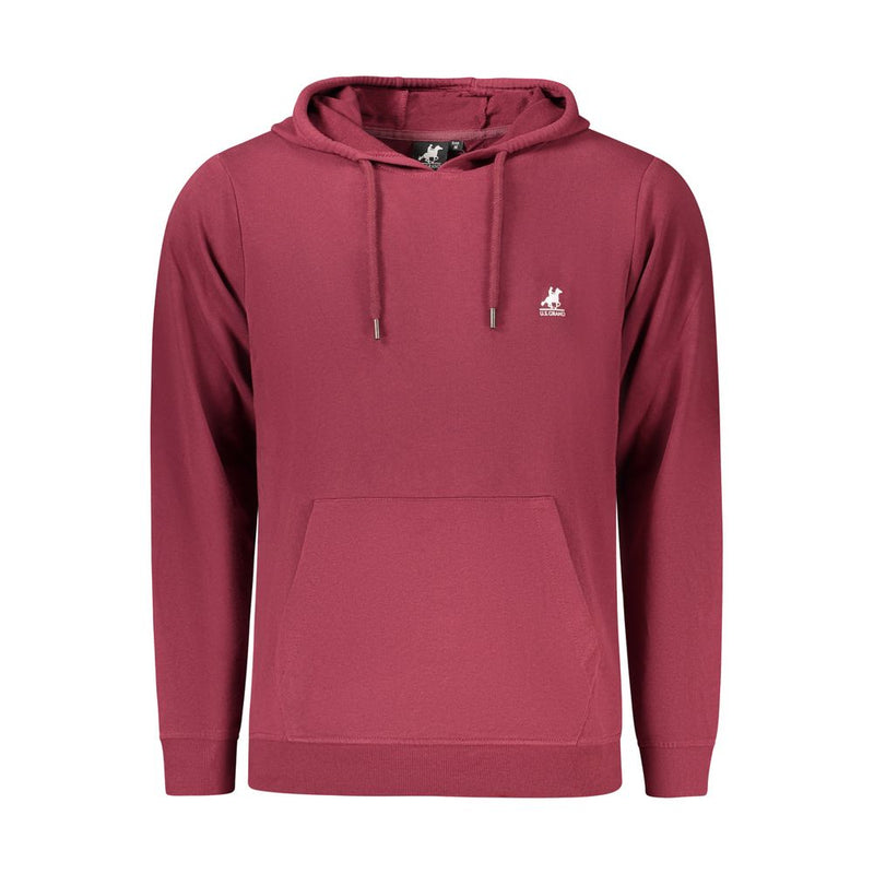 U.S. Grand Red Cotton Men's Sweatshirt - Stylish Comfort