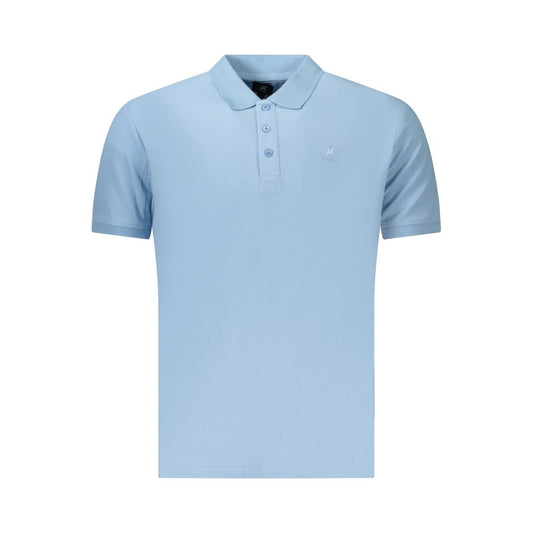U.S. Grand Azzurro Cotton Men's Polo - Light Blue