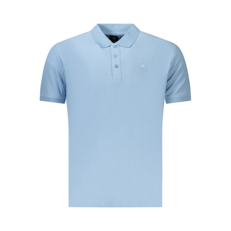 U.S. Grand Azzurro Cotton Men's Polo - Light Blue