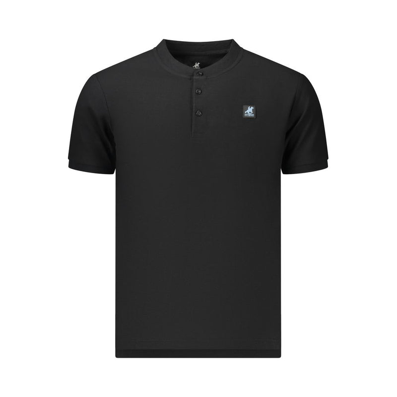 U.S. Grand Black Cotton Men's Polo Shirt