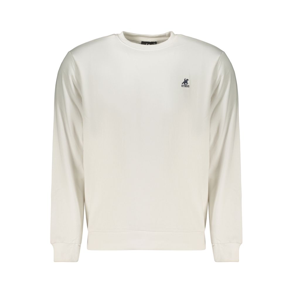 U.S. Grand White Cotton Men's Sweatshirt - Trendy & Comfortable