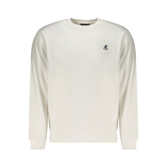 U.S. Grand White Cotton Men's Sweatshirt - Trendy & Comfortable
