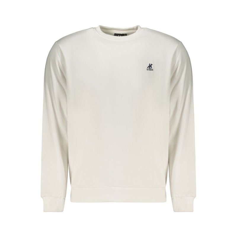 U.S. Grand White Cotton Men's Sweatshirt - Trendy & Comfortable