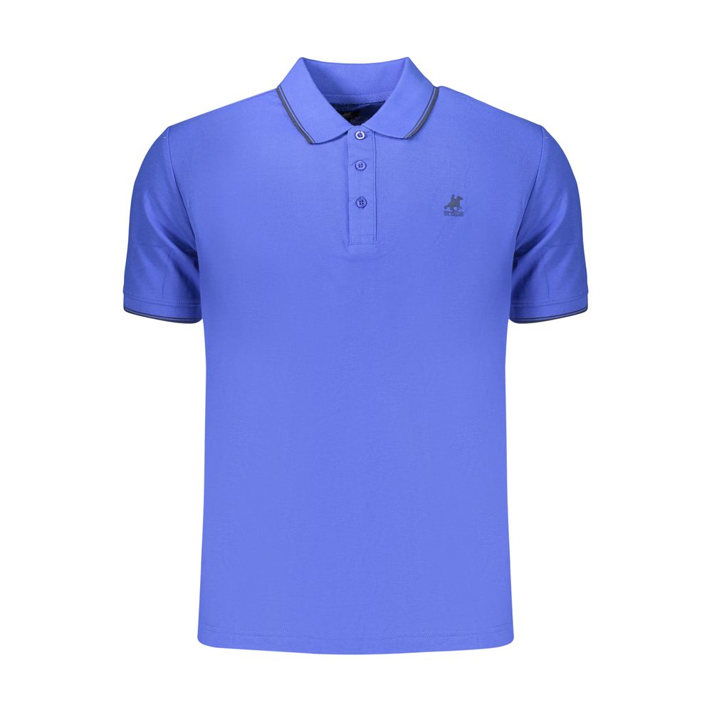 Polo Bleu Coton Homme U.S. Grand