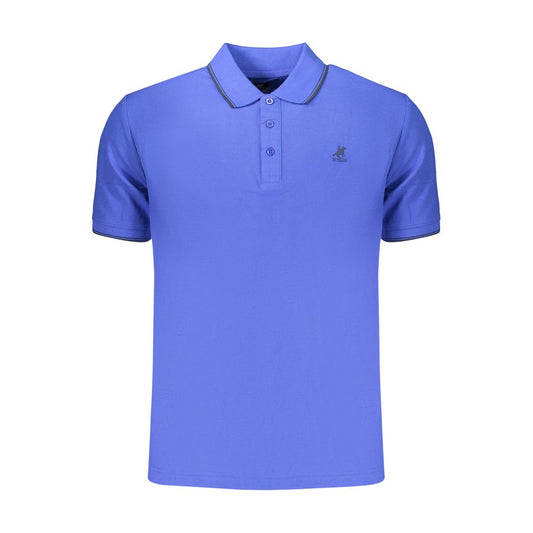 U.S. Grand Blauwe Katoenen Polo voor Heren