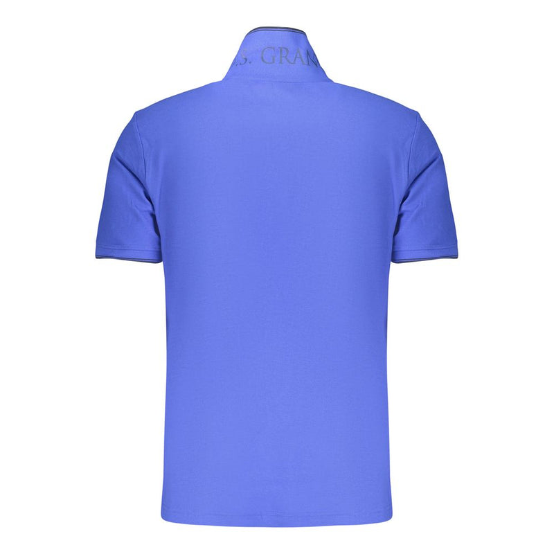 U.S. Grand Blue Cotton Men's Polo Shirt - Stylish & Comfortable