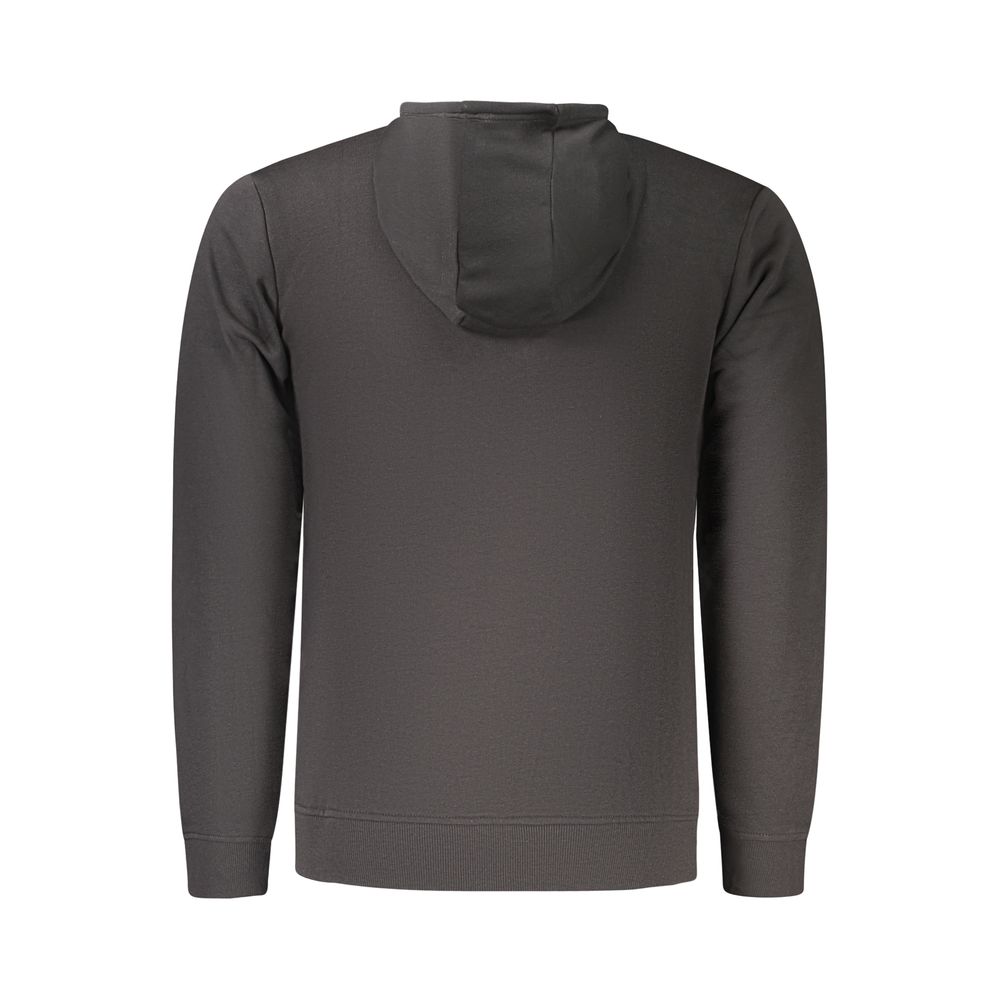 U.S. Grand Black Cotton Men's Hoodie - Trendy Streetwear