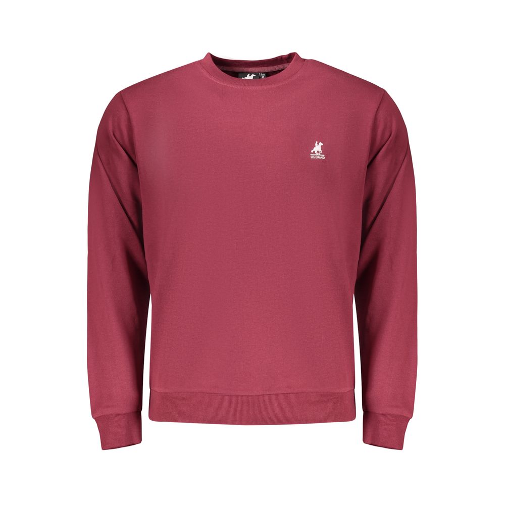 U.S. Grand Red Cotton Men's Sweatshirt - Stylish Comfort