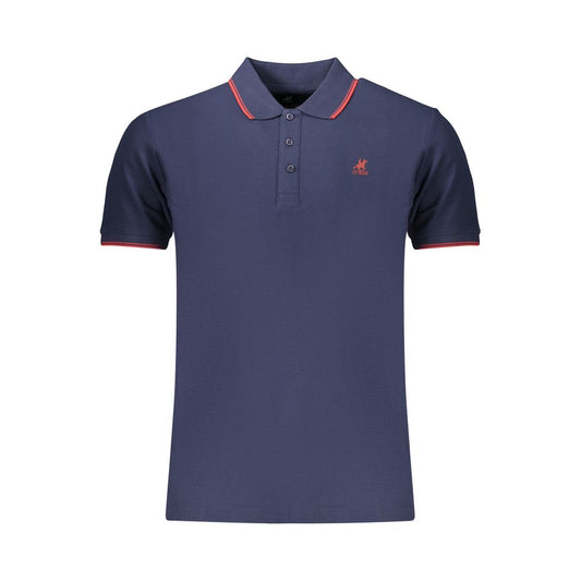 U.S. Grand Blue Cotton Men's Polo - Classic Style & Comfort