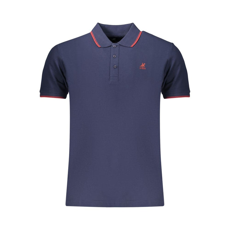 U.S. Grand Blue Cotton Men's Polo - Classic Style & Comfort