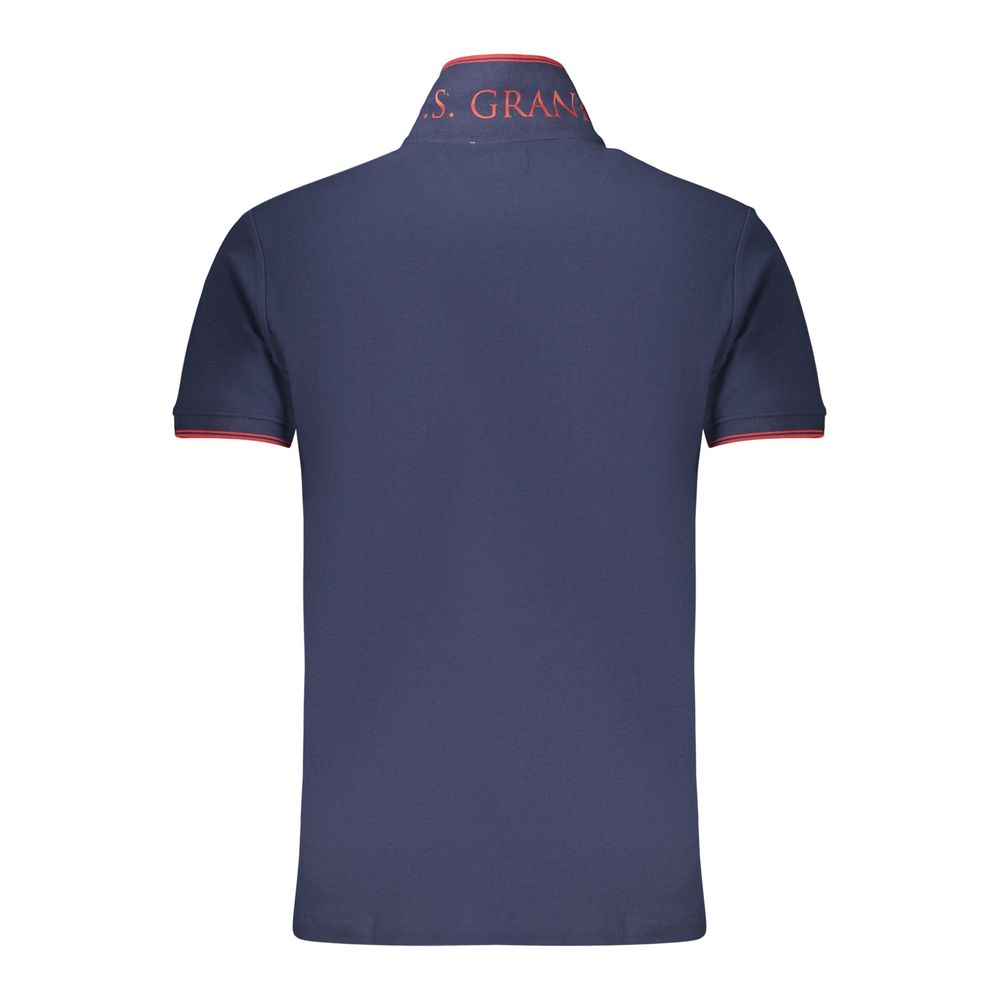 U.S. Grand Blue Cotton Men's Polo - Classic Style & Comfort