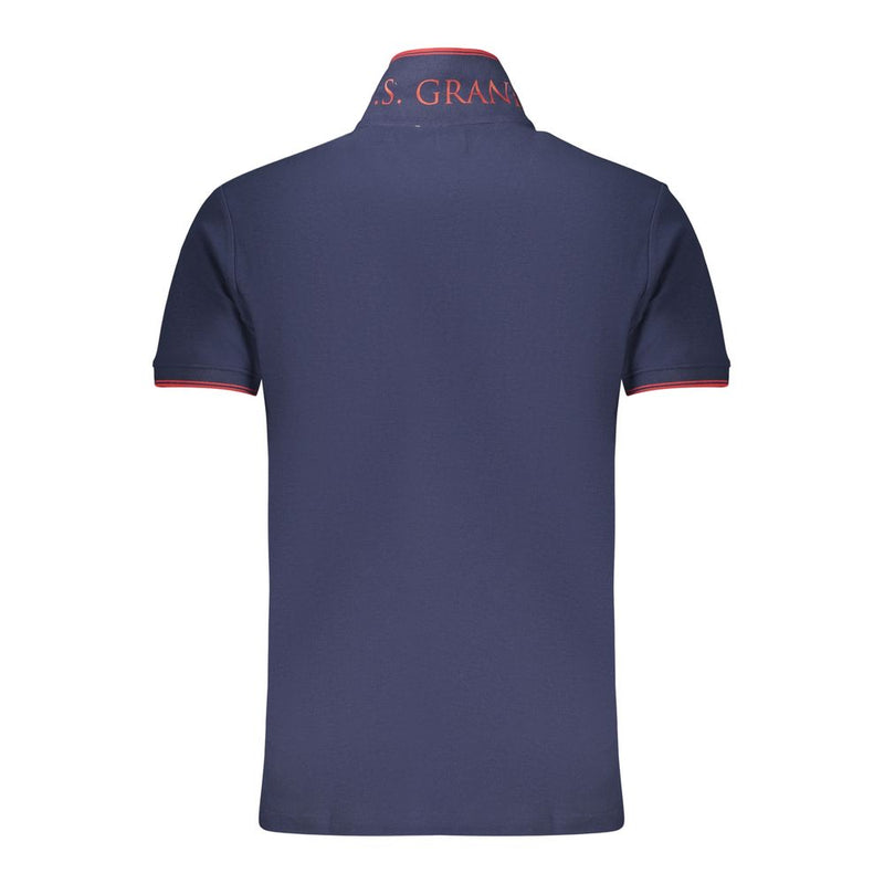 U.S. Grand Blue Cotton Men's Polo - Classic Style & Comfort