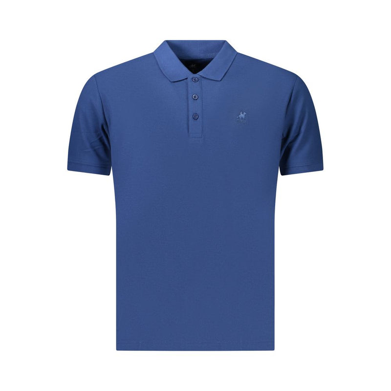 U.S. Grand Blue Cotton Mens Polo - Stylish & Comfortable