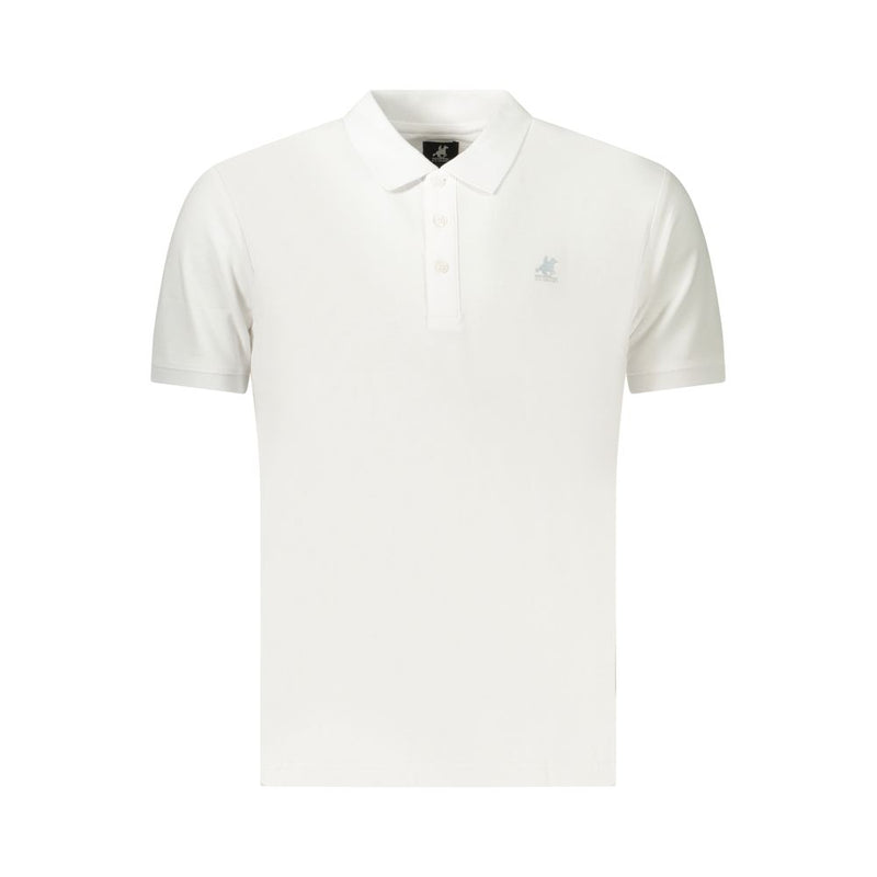 U.S. Grand White Cotton Men's Polo - Stylish & Comfortable
