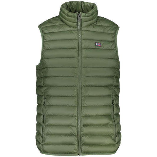 Norway 1963 Verde Polyester Men's Vest - Sleek & Stylish