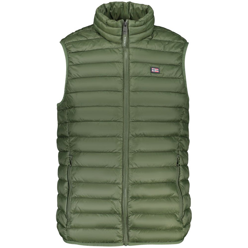 Norway 1963 Verde Polyester Men's Vest - Sleek & Stylish