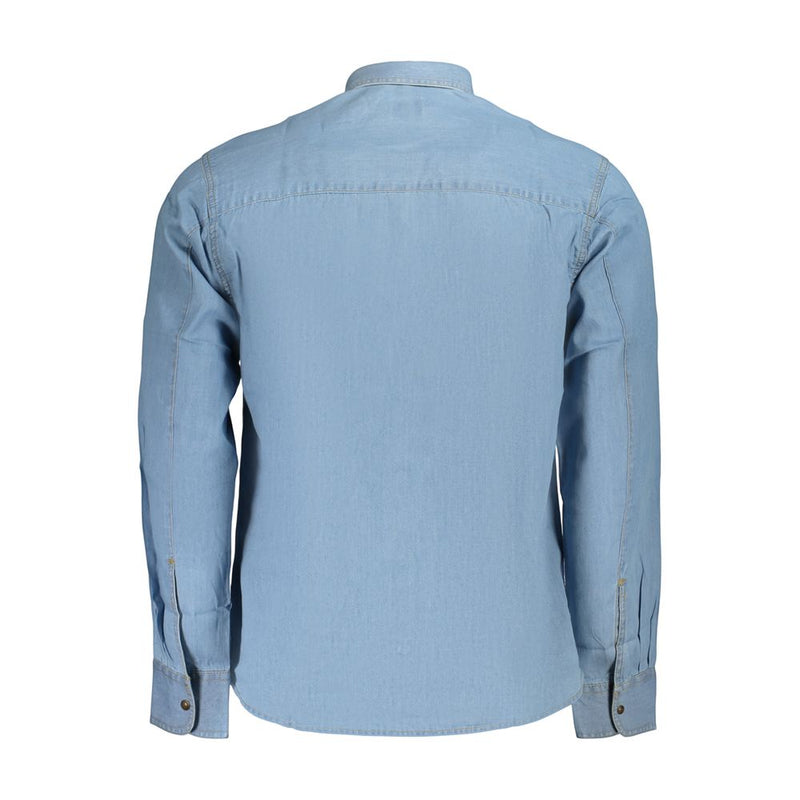 U.S. Grand Azzurro Cotton Men's Shirt - Light Blue Denim