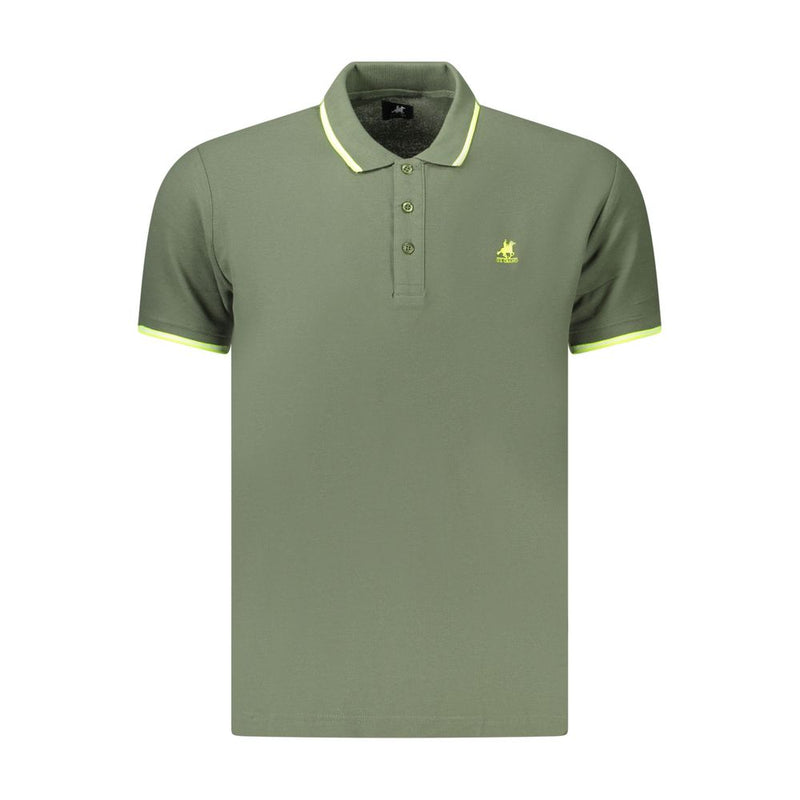 U.S. Grand Green Cotton Men's Polo - Stylish & Comfortable