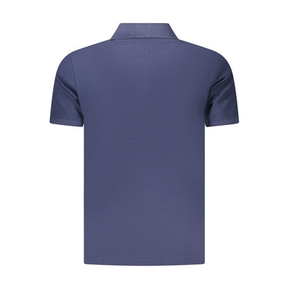 U.S. Grand Blue Cotton Men's Polo Shirt