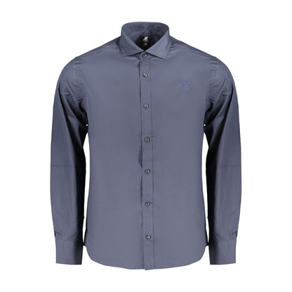 U.S. Grand Blauw Katoenen Herenoverhemd