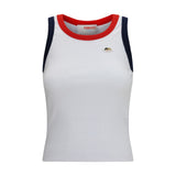 Fiorucci Multicolor Cotton Tank Top with Angels Patch