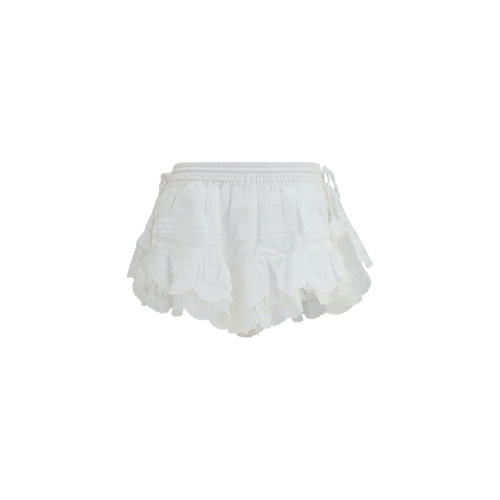 Short bermuda en coton blanc Marant Étoile