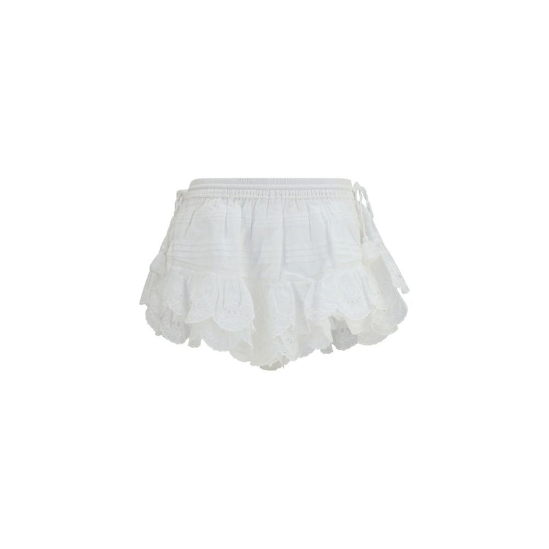 Short bermuda en coton blanc Marant Étoile