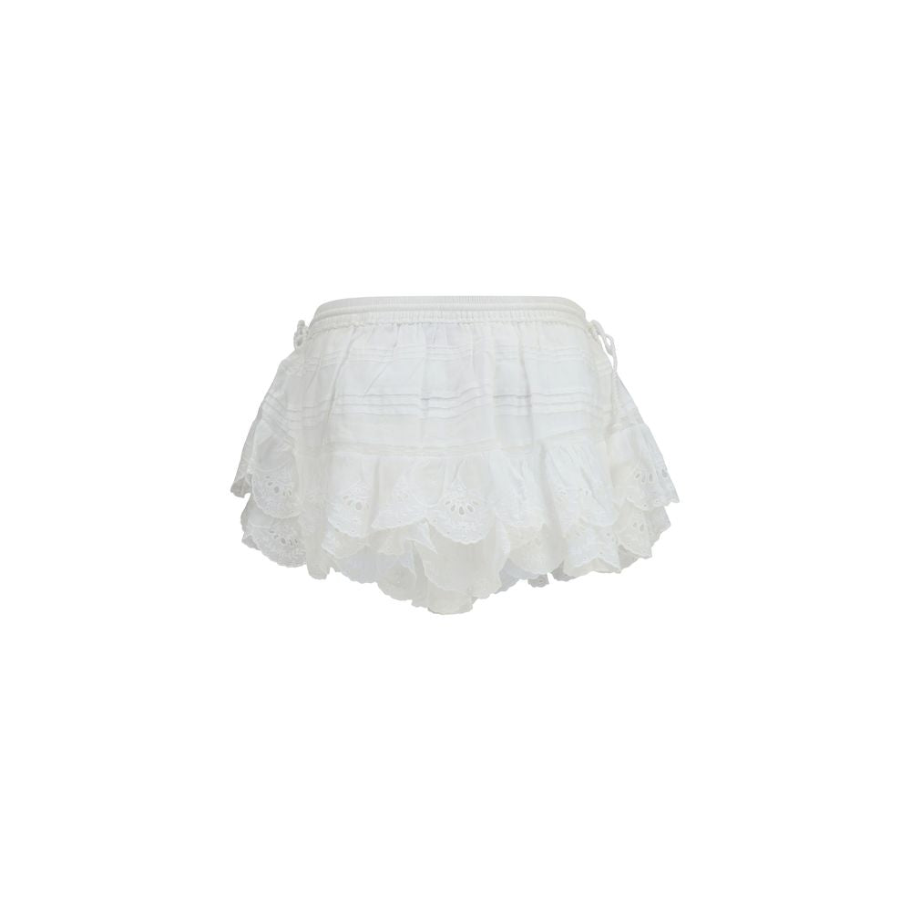 Short bermuda en coton blanc Marant Étoile